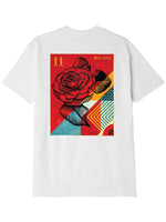 T-shirt με τύπωμα στην πλάτη Rise Above Rose