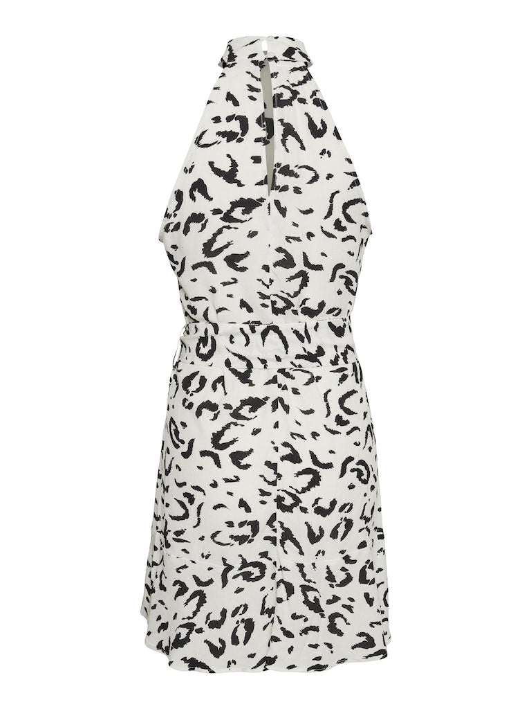 Mini φόρεμα halter neck με animal print