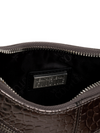 Μεταλλική κροκό τσάντα ώμου Versace Jeans Couture