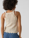 Αμάνικη crochet μπλούζα