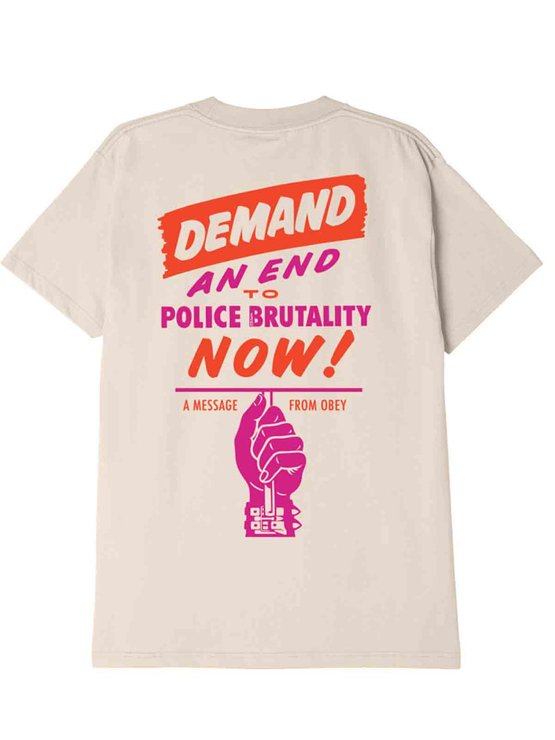 T-shirt με τύπωμα στην πλάτη End Police Brutality