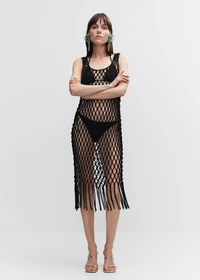 Midi φόρεμα fishnet
