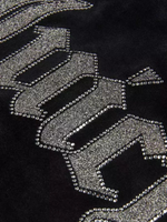 Robertson Diamante Trim sweatpants with velvet texture