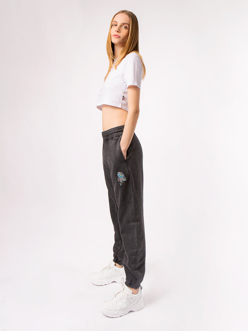 Sweatpants with embroidered details