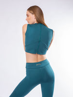 Sports leggings with mesh details
