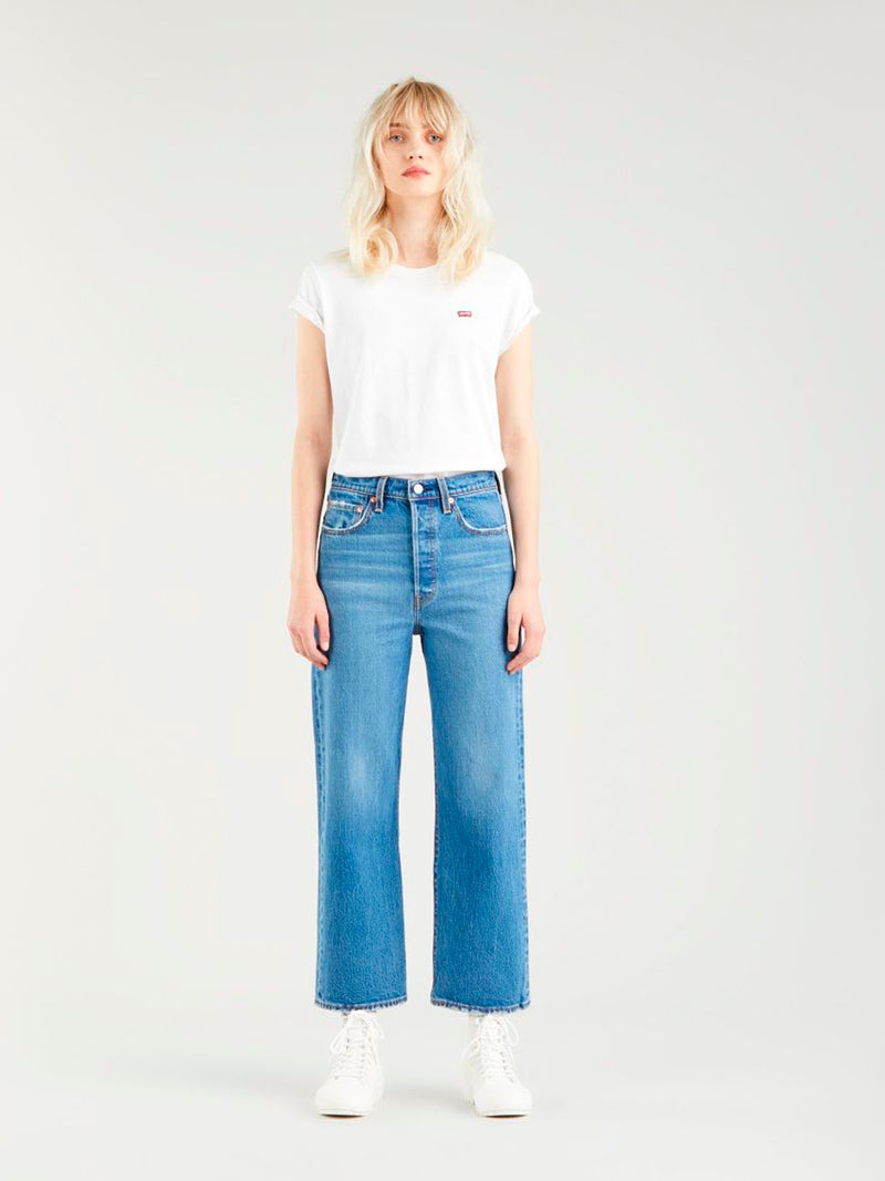 High-rise straight "Ribcage"  jeans
