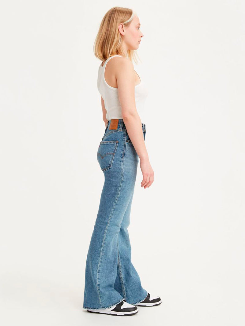 High-rise "70s" flare jeans