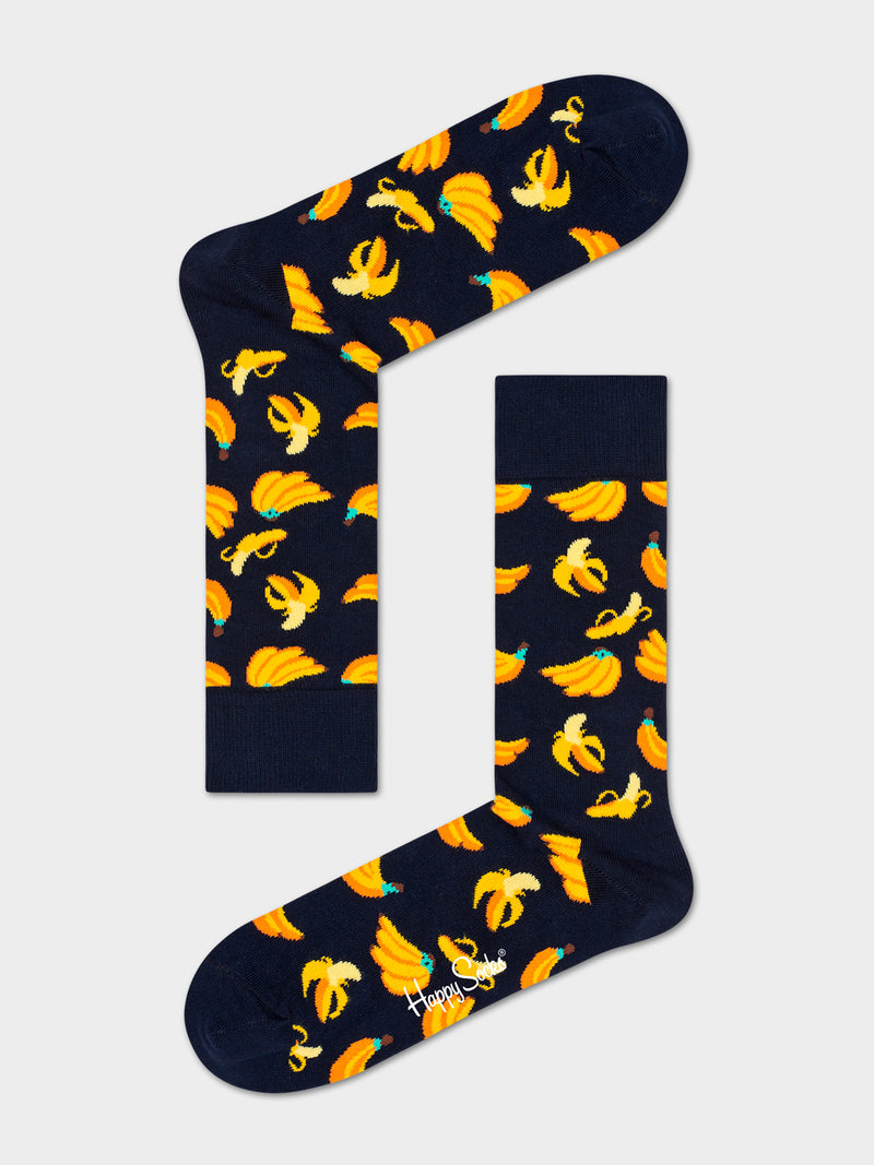 Unisex κάλτσες με τυπωμένες μπανάνες