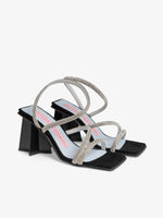 ANDROMEDA STRASS heeled sandals
