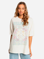 'Peace and love' printed t-shirt
