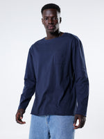 Long-sleeve t-shirt with patch pocket
