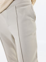 Slim joggers with pin tuck