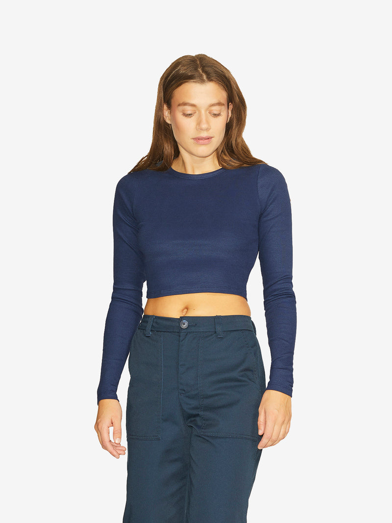 Long sleeve cropped top