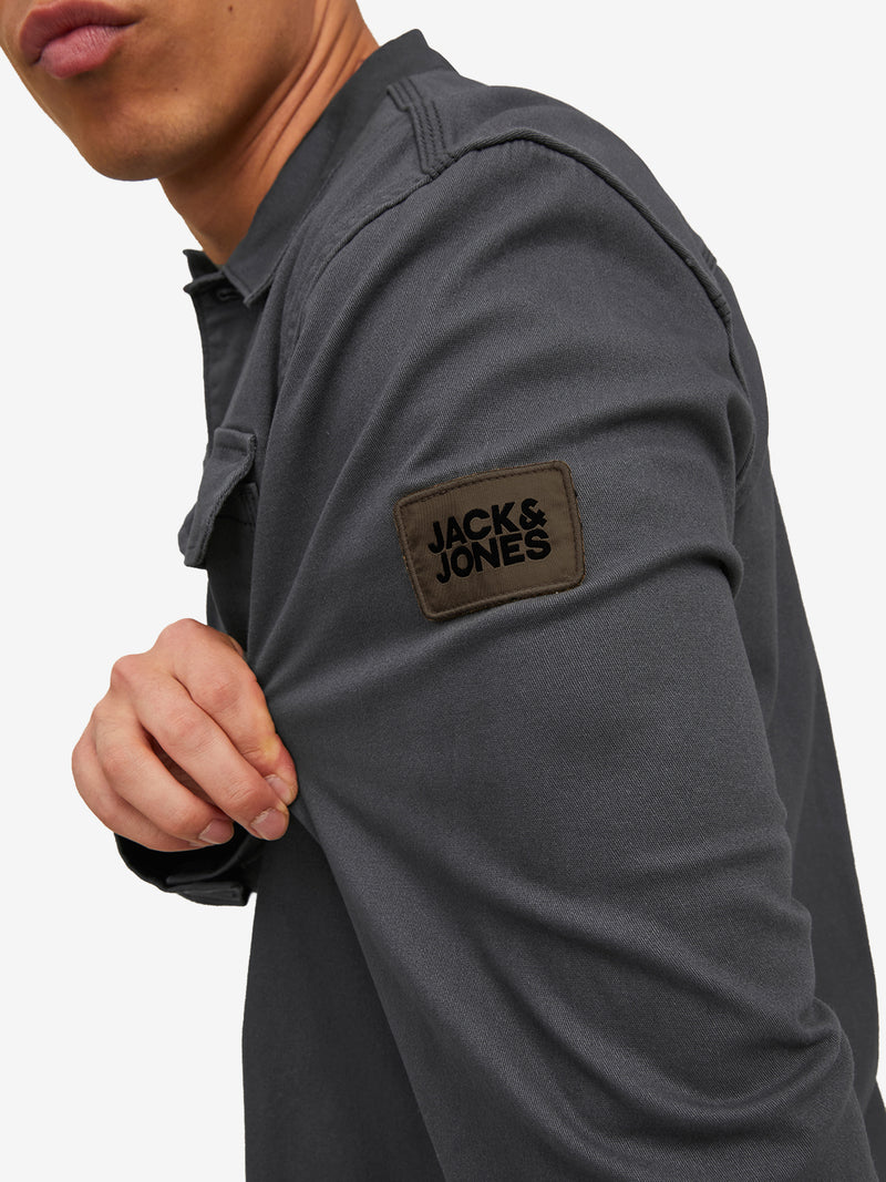 Overshirt with patch-logo
