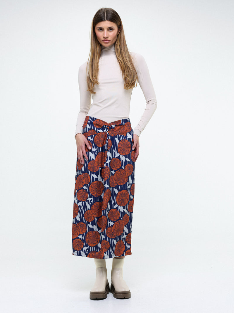 Midi printed skirt 