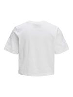 Cropped t-shirt με τύπωμα