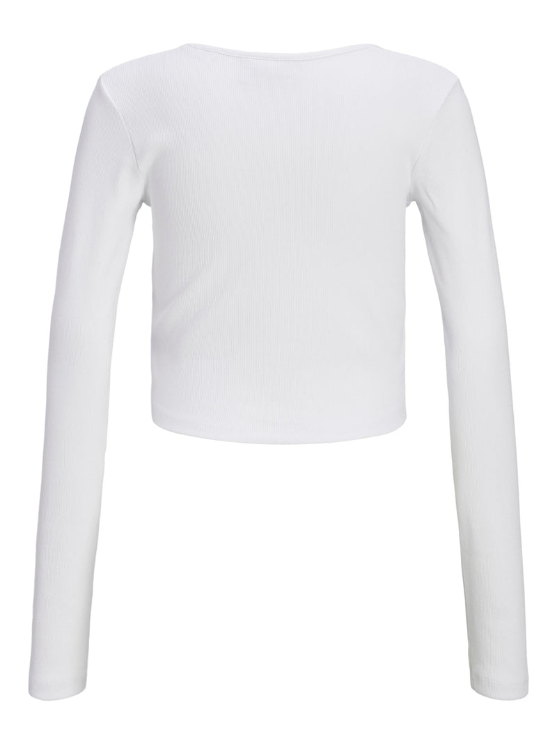 Cropped long sleeve top