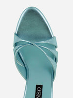 Metalized heeled sandals Kashaya