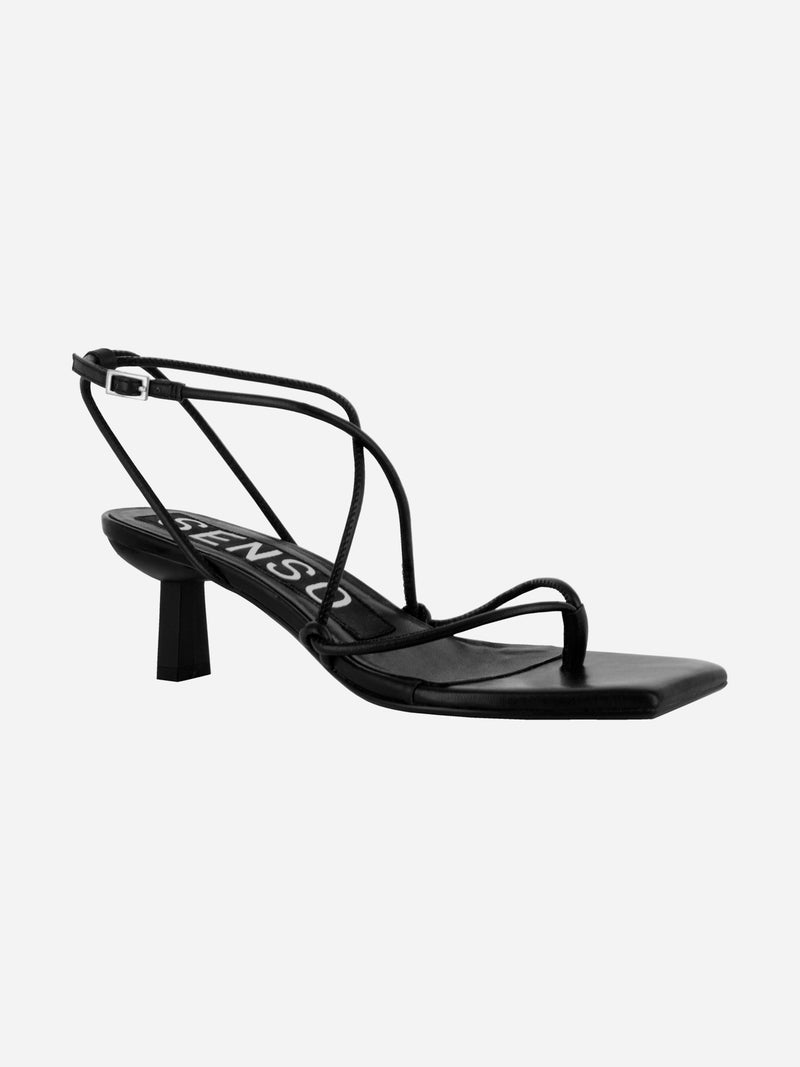 Leather heeled sandals Wella