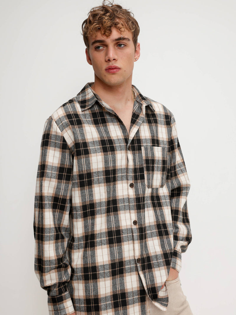 Checkered flannel shirt
