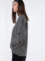 Stripped long sleeve top