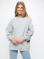 Crewneck sweatshirt with back print