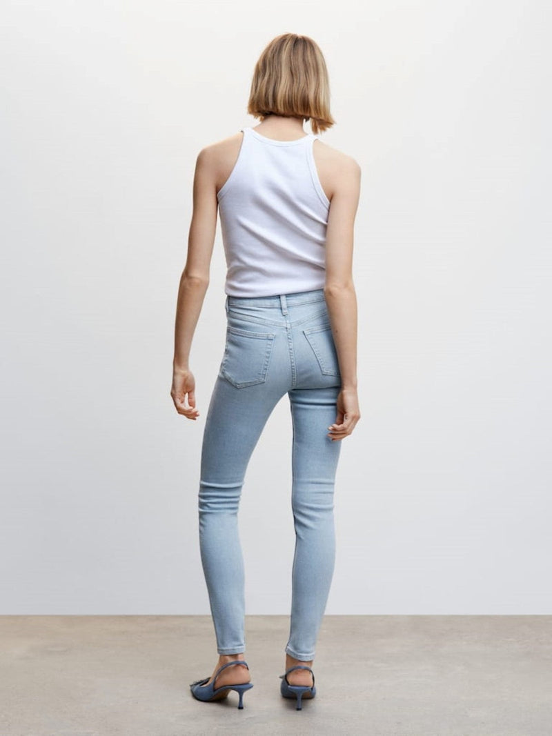 High-rise skinny jeans