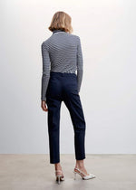 Trouser with button