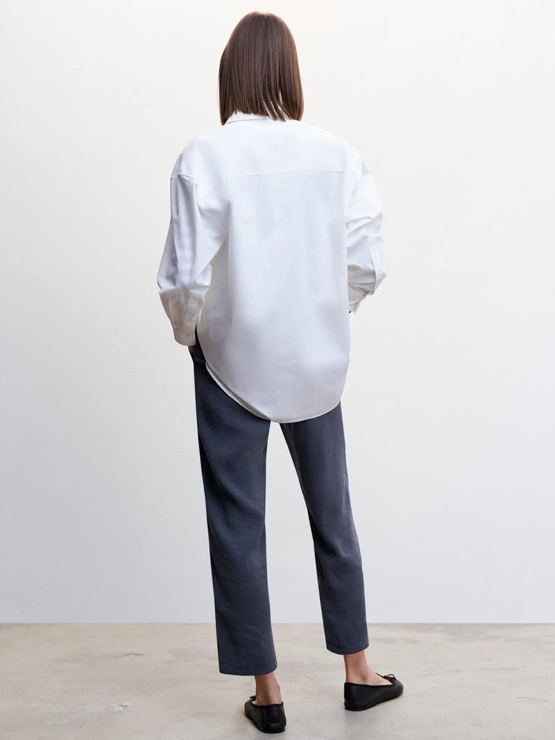 Modal trouser with elastic waist