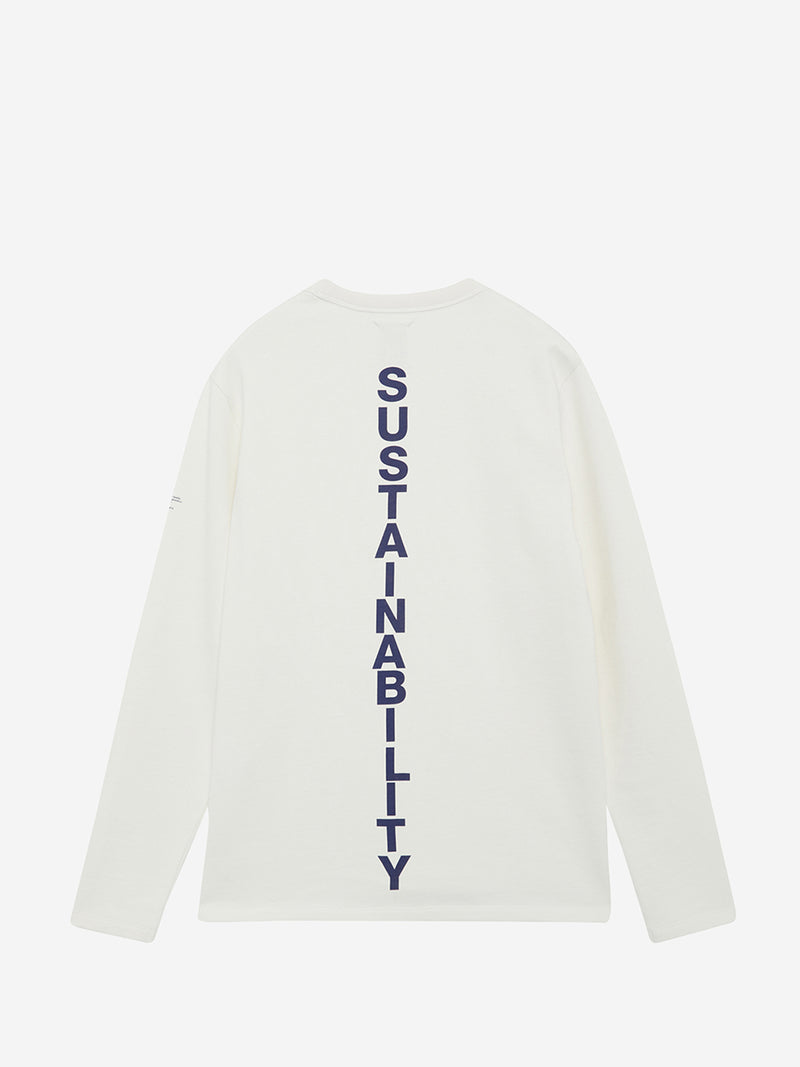 Sustano back print crewneck sweatshirt