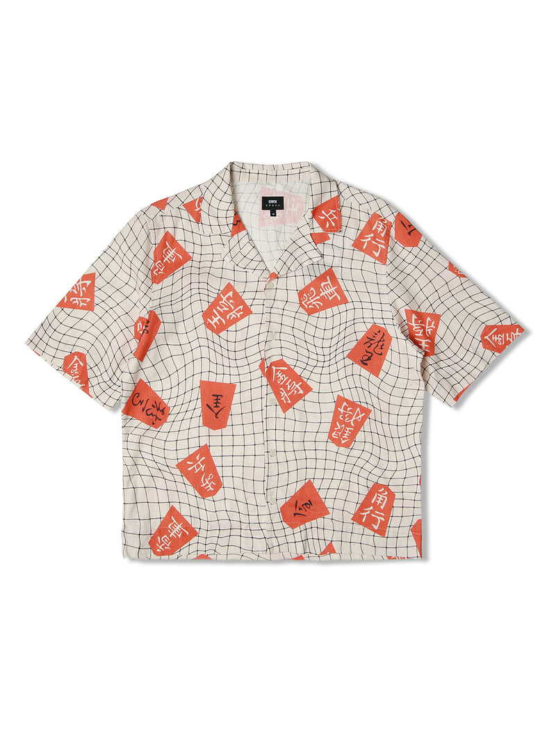 Κοντομάνικο πουκάμισο με print Shogi