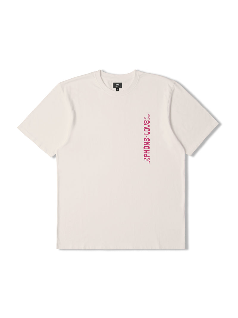 T-shirt με τύπωμα στην πλάτη Phone Love